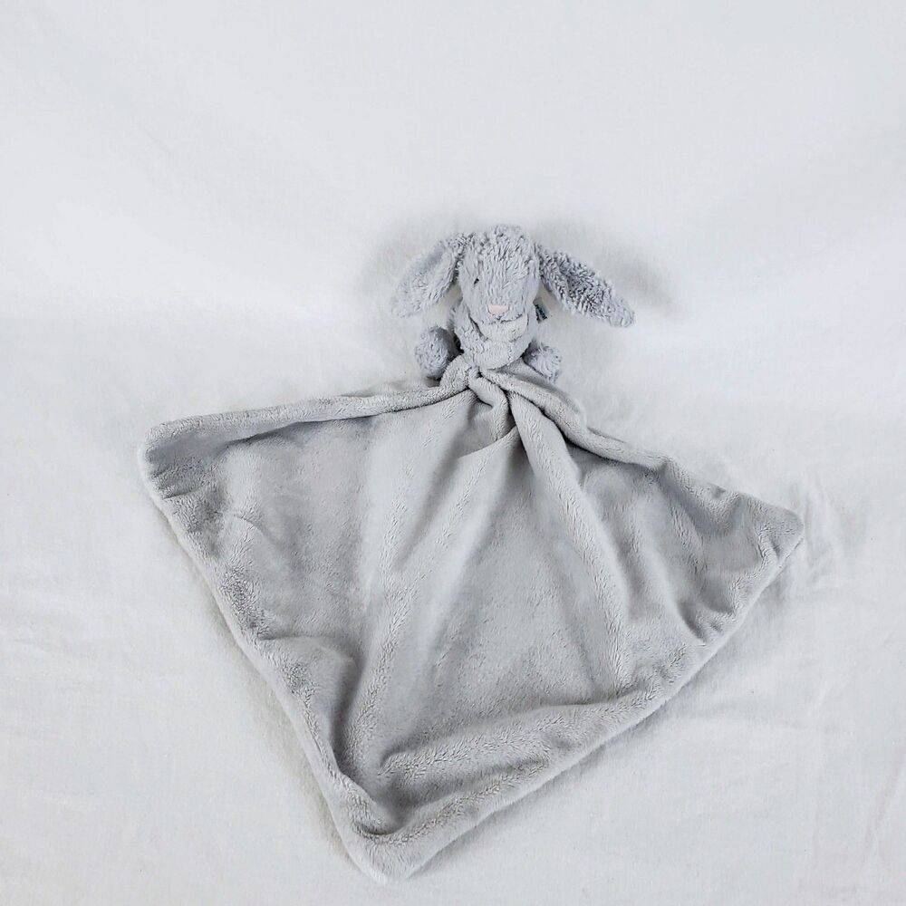 Jellycat Gray Bashful Bunny Soother Security Blanket